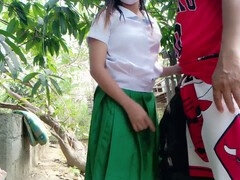 Universidad, Filipina, Japonés, Al aire libre, Pequeña, Medias largas, Adolescente, Uniforme