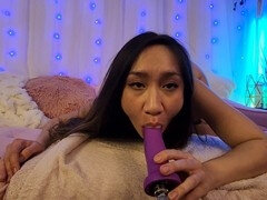 Cute little Filipina Miss Kitty Lee takes on the bang machine