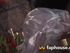 Grieving widow's phat priest's schlong consolation - uncensored XXX!