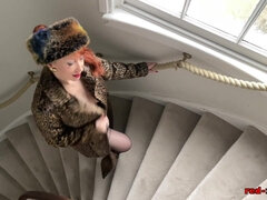 Gros cul, Gros seins, Lingerie, Masturbation, Mature, Chatte, Rousse roux, Jouets