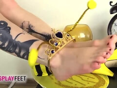 Femelle, Fétiche, Souple, Fétiche des pieds, Talons, Italienne, Léchez, Solo