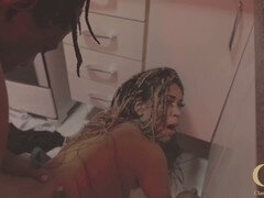 In den arsch, Grosser arsch, Grosser schwanz, Schwarz, Brasilien, Küche, Latina, Jungendliche (18+)