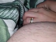 Stepmother plays with her stepsons cock for 7 minutes