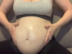 Leie, Grosse titten, Blondine, Britisch, Paar, Schwanger