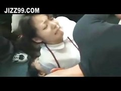 schoolgirl explicit group double drilling creampie on bus 01