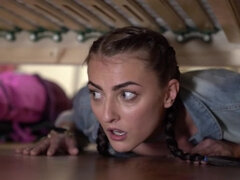 Schlafzimmer, Grosser schwanz, Blondine, Hundestellung, Fingern, Lecken, Muschi, Flotter dreier