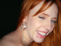 Slender Redhead In Sexy Red Lingerie Enjoys Anal Sex