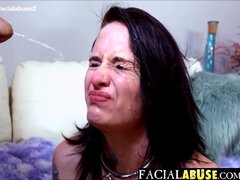 Gagging Deepthroat For Piss Drinker