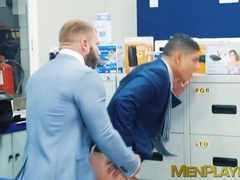 Hottie Bastian Karim took a wild ass pounding by bearded Diego Reyes
