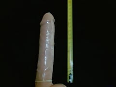 20cm Dildo goes down in my throat