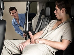 Gay mechanic Michael Del Ra fucks horny Allen Lucas