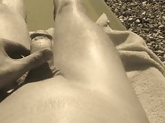 2nd time naked sunbathing in garden.