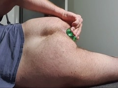Extreme close-up of a hungry sloppy ass getting wrecked