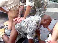 Triple penetration in military base male fag flick xxx geysers,
