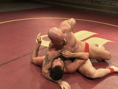 Naked gay fucking wrestling with Mitch Vaughn and Rich Kelly