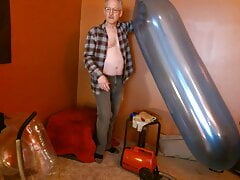 Balloonbanger 66) Part II - Daddy Humps Giant Round and Long Balloons! Cums and Pops!