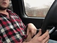 Jerking my phat chisel while driving