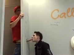 Hot gay gloryhole fun