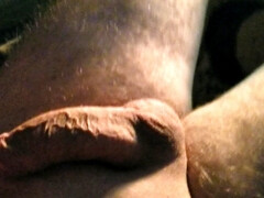 Playing with the small dick on evening...