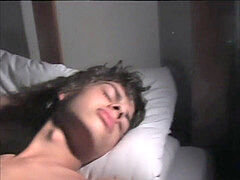 Sleeping guy Gets handjob