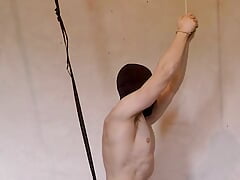 Anal Hook + Chastity + Vibrator Edging - Prostate Milking Restrained