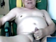 azia older fellow jerk in the webcam