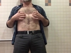 Hairy Daddy Strips and Strokes His Hard Cock 3