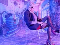 CROSSDRESSER NYLONS LEGS in MOTEL - CD at COLOMBIA HOTEL