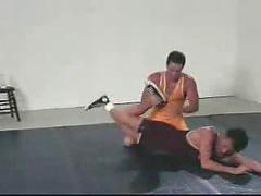 Wrestling match goes anal for the gay hunks