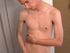 Hairy cock dude Dante Malone strokes with legs spread