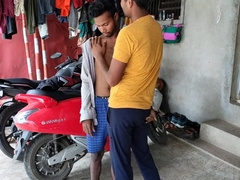 Among The Vehicles In The Courtyard Of The House - Gay Movie In Hindi