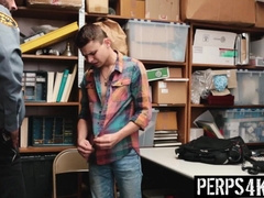 Twunk Shoplifter Austin Xanders Gets Ravaged by Officer Vinnie Stefano to Avoid Grief - Perps4k