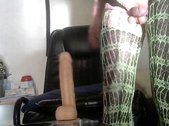 Anal fuck and ride on a beautiful well-formed didlo