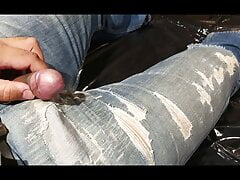 Pissing on my Levis 501 jeans