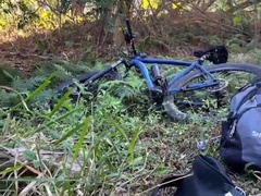 The giant schlong black stud intrudedto me in the forest