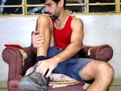 Big balls, gay hairy muscle, bearded daddy