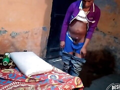 Indian boy alone at home getting full naked