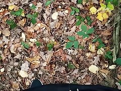 Im Wald mit pisse gespielt