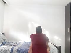 Young Gay Man Seduces His Straight Stepbrother, the Gay Boy Enters His Room to Be Fucked Bareback, He Cums Inside