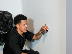 Black dude tries endless BBC through the glory hole ahead of riding it