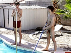 Poolside anal fuck with Jack Bailey and Daniel Hausser