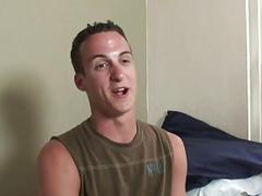 Jason's cock stands at attention during hard fuck