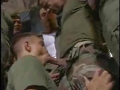 Lucky Cadet Gets 5 Big Cocks In Uniform