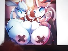 Glaceon X Sylveon Yuri Lesbian Cum Tribute SOP