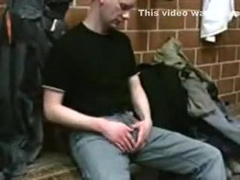 Kroussibo in public locker room #1/3 with SelfSuck and cum