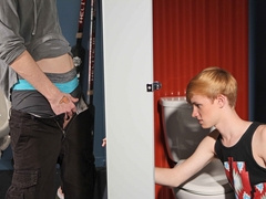 Glorious anal sensations make the ginger boy crave sperm on ass
