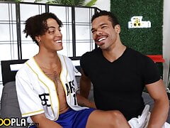 Hot Twunk Dominated By Muscle Man Twice His Size!