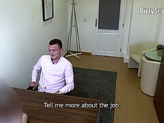 Dude with a hairy butt blasted at the office