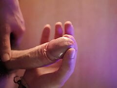 Flashlight fucking and cumshot