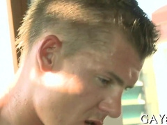 Watch this juicy meat stick get sucked and deep penetrated by a hot, horny dude